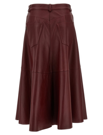 'Mid Serenity Leather' skirt #