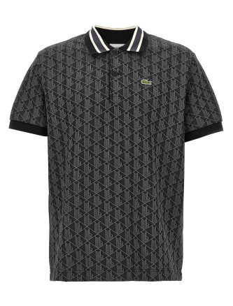 Jacquard monogram polo shirt