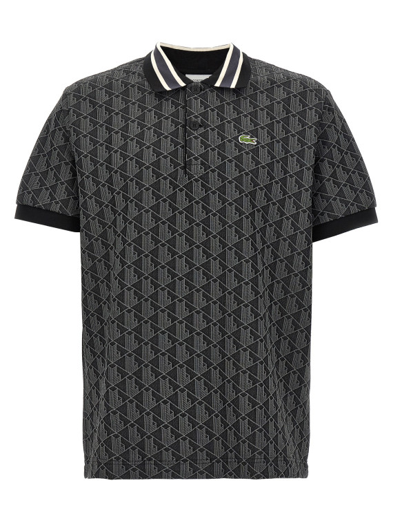 Jacquard monogram polo shirt #1