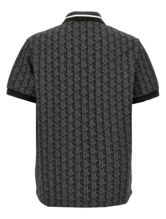 Jacquard monogram polo shirt #