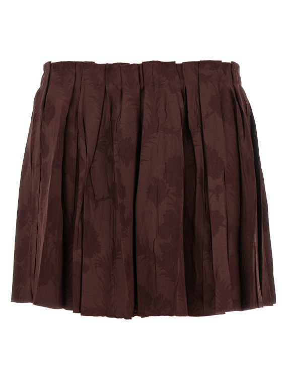 Jacquard floral patterned skirt #1