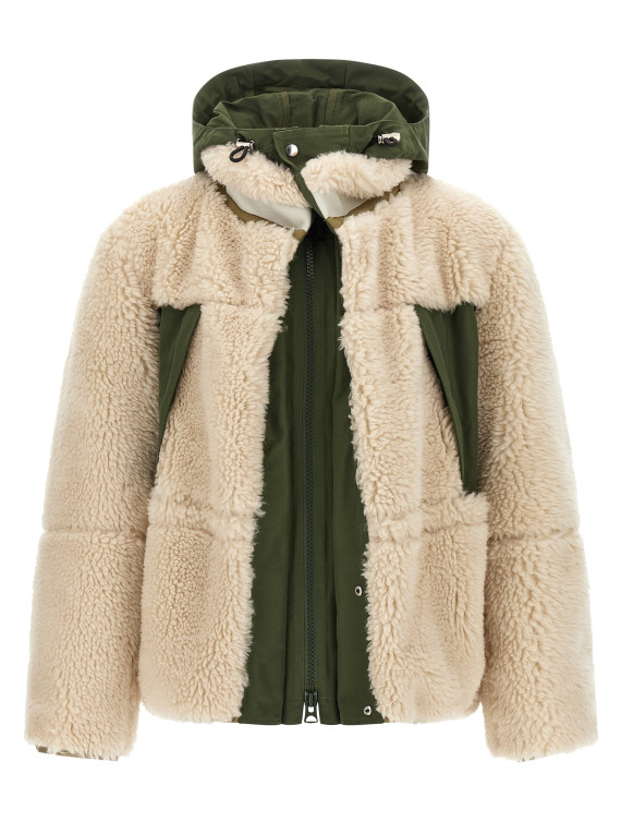 Faux shearling parka #1