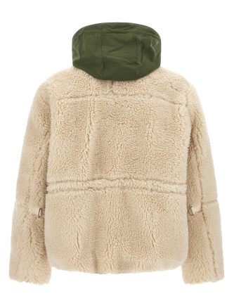 Faux shearling parka #