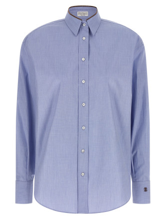 'Shiny Collar Detail' shirt