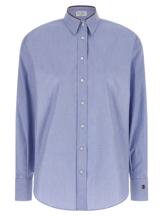 'Shiny Collar Detail' shirt #1