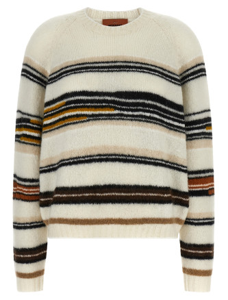 Stripes intarsia sweater