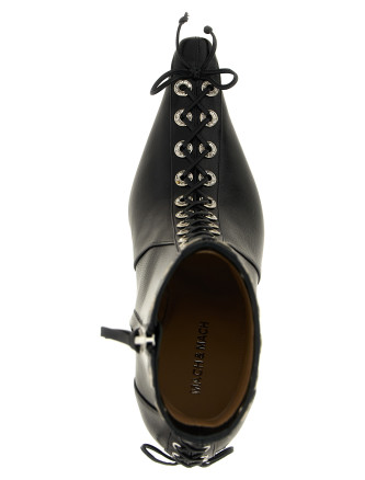 'Crystalized Corset' ankle boots #