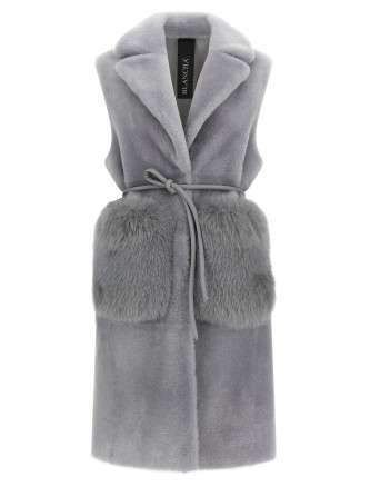 'Merino Straight-Volpe Shadow' vest