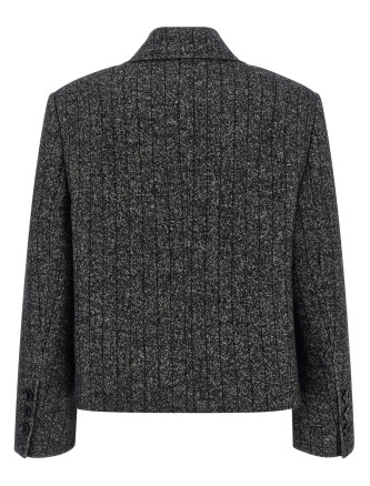 Striped wool blazer #