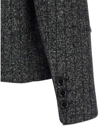 Striped wool blazer #