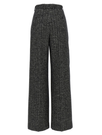 Striped wool pants #