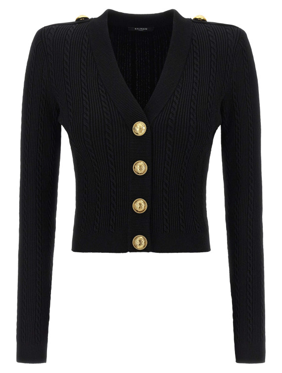 Twisted knit cardigan #1