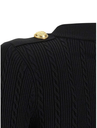 Twisted knit cardigan #