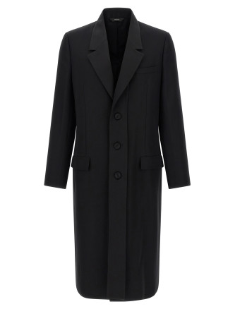 Crepe wool coat
