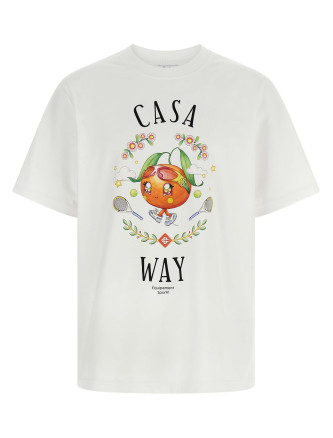 'Casa Way Orange Mascot' T-shirt