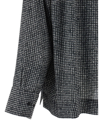 Rhinestone plastron shirt #