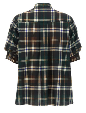 Knitted panel shirt #