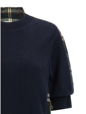 Knitted panel shirt #