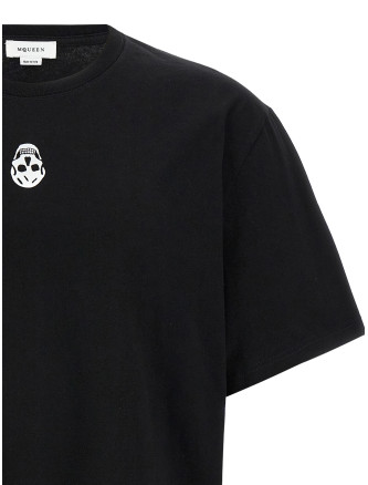 Flocked 'Skull' T-shirt #