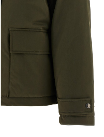 Merino Shearling hooded parka #