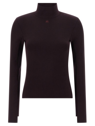 Interlock viscose sweater