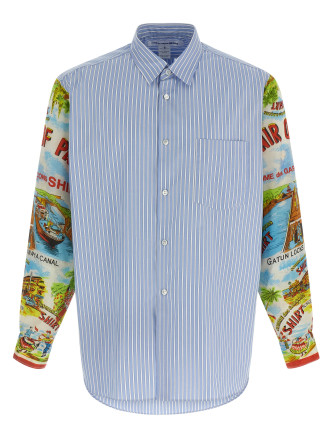 Patterned sleeve shirt