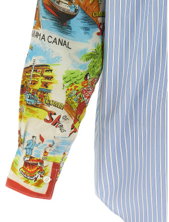 Patterned sleeve shirt #