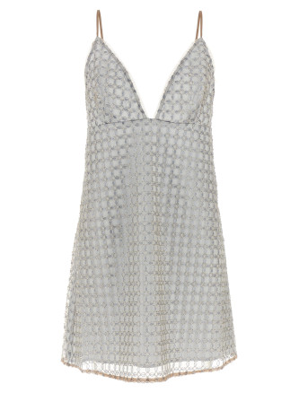 'Beaded A-Line Mini' dress