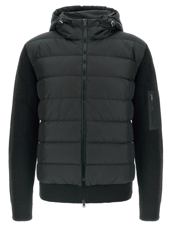 Bi-material down jacket #1