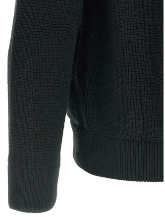 Bi-material down jacket #