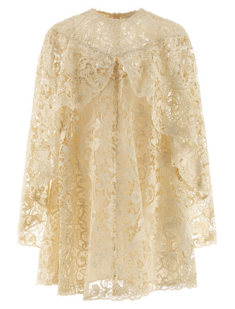 'Memento Bird Lace Mini' dress