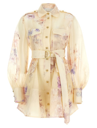 'Hypnotic Utility Mini' dress