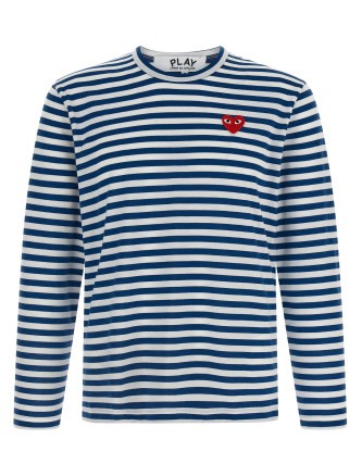 Logo patch stripes t-shirt