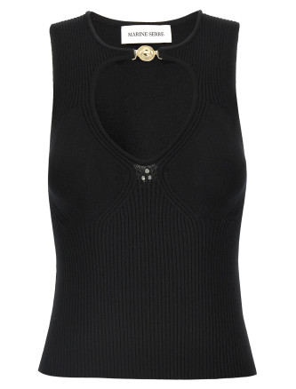 'Moon Jewelry Knit Open Neck' top