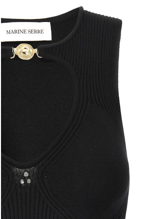 'Moon Jewelry Knit Open Neck' top #