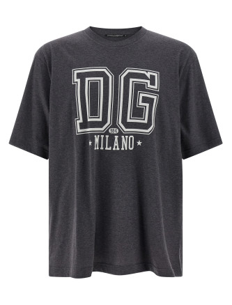 Flocked print T-shirt