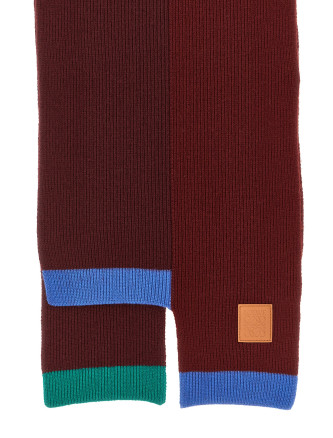 Wool asymmetrical scarf #