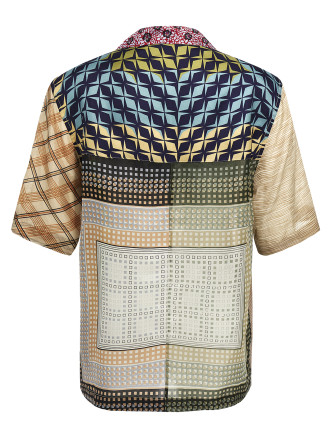 'Regenerated Silk Scarves Bowling' shirt #