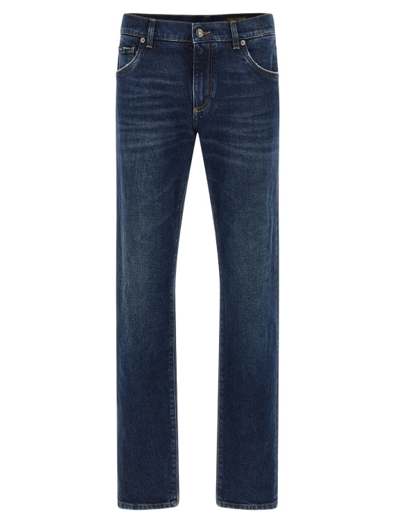 Logo plaque jeans #1