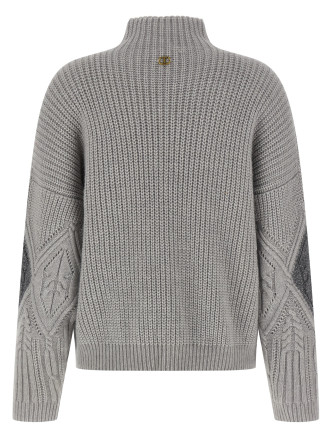 Lozenge intarsia sweater #