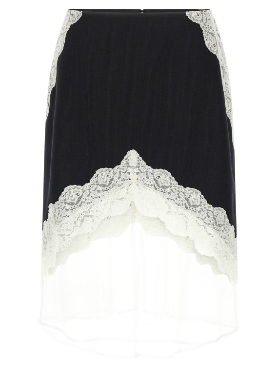 Organza lace wool skirt #1