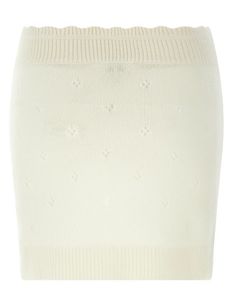 Jacquard logo skirt #