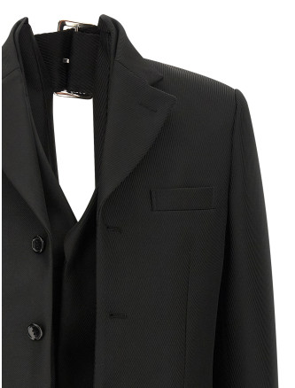 Double layer effect blazer #