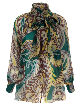 Paisley print blouse
