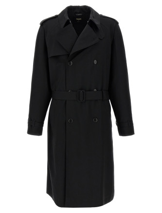Wool trench coat