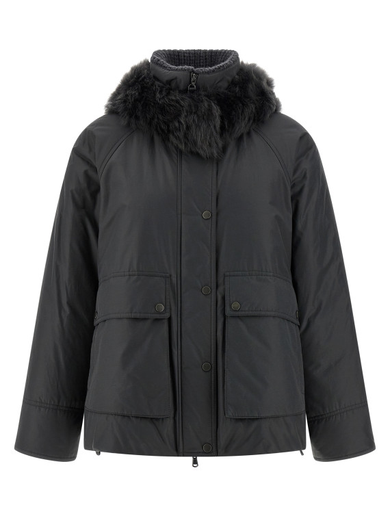 Cashmere neck down jacket #1