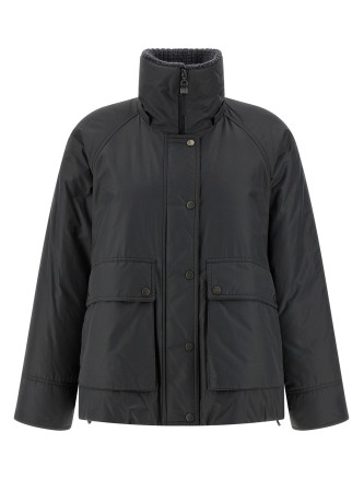 Cashmere neck down jacket #