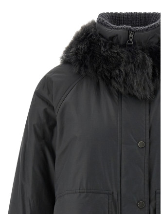 Cashmere neck down jacket #