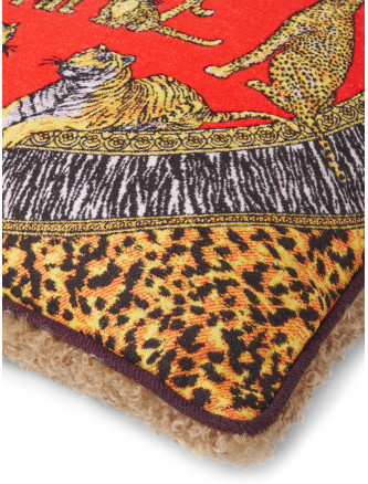 'Wild Cats' double-face cushion #