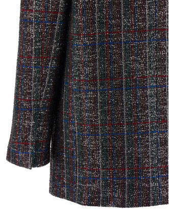 Sequin tartan blazer #